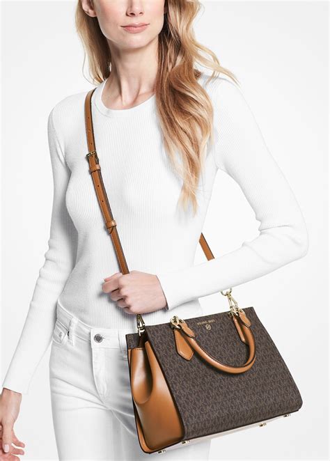 michael kors marilyn medium logo satchel|satchel michael kors outlet.